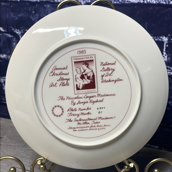Vintage USPS Stamp Decorative Plate - Picture 2 of 2